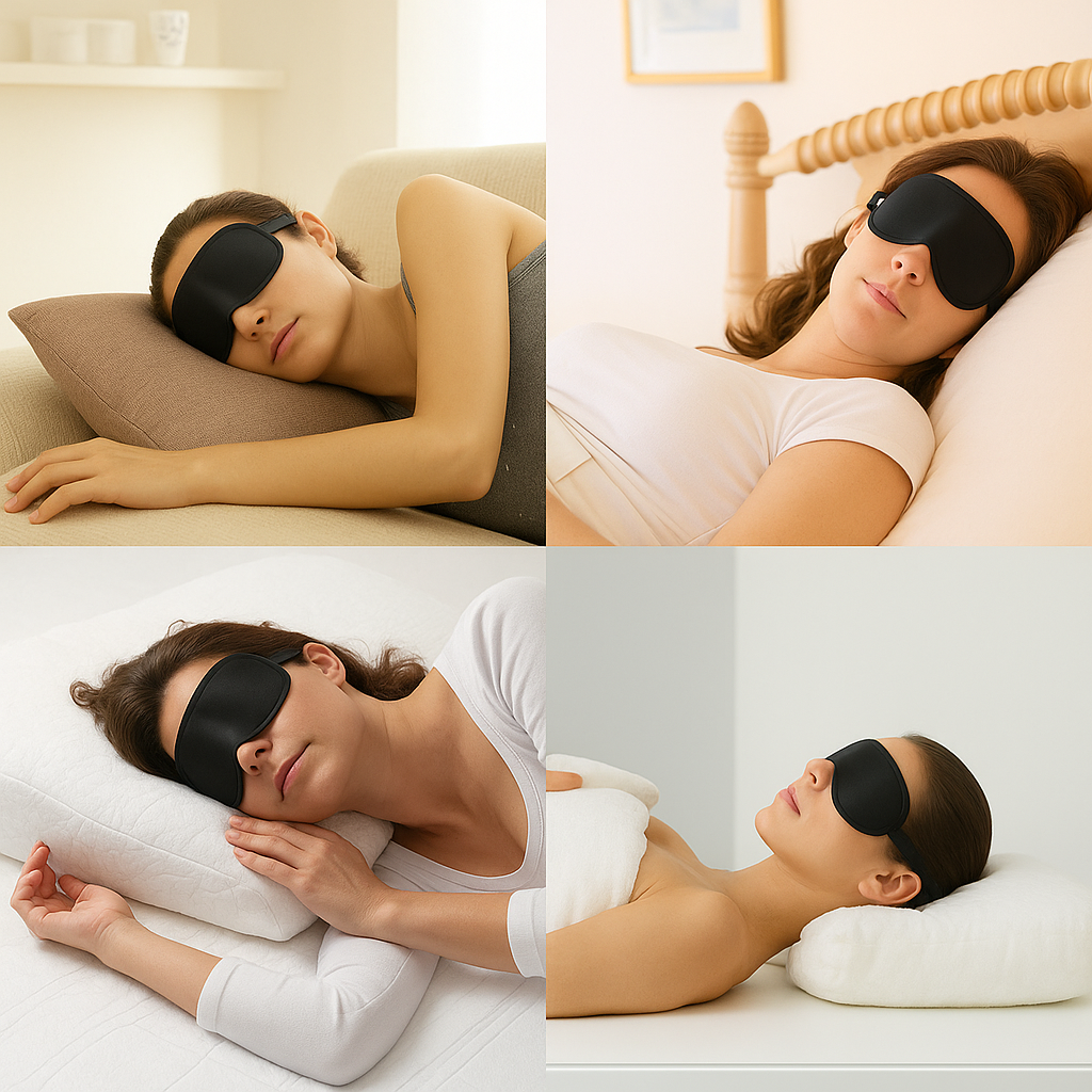 BetrSleep™ 3D Metallic Gray Blackout Mask