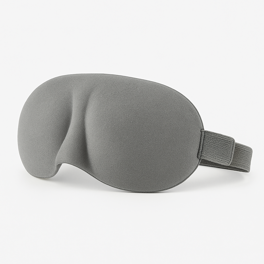 BetrSleep™ 3D Metallic Gray Blackout Mask